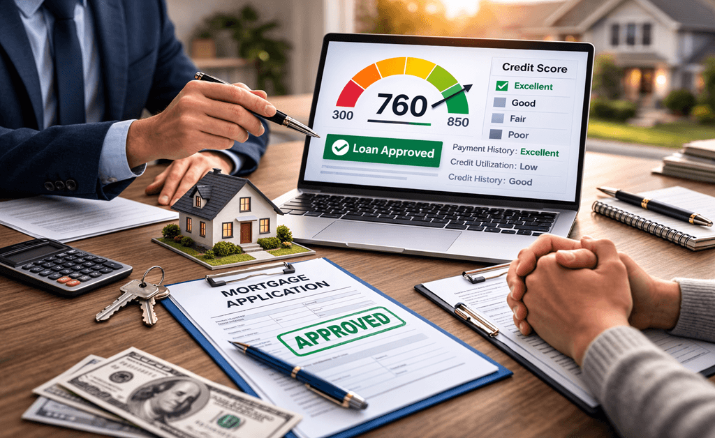 Credit score impact on mortgage loan approval process